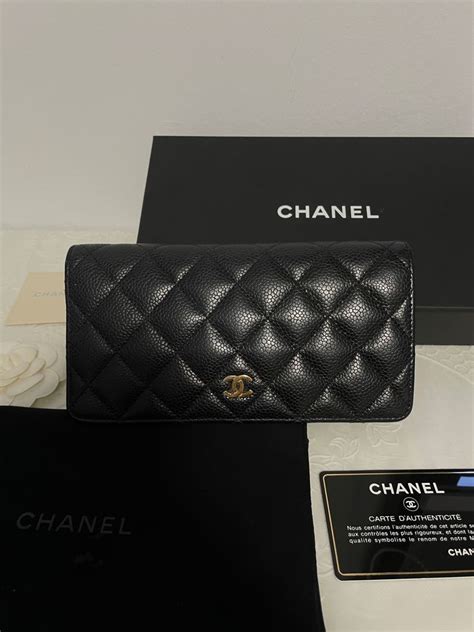 chanel caviar long classic yen wallet|Long Wallets .